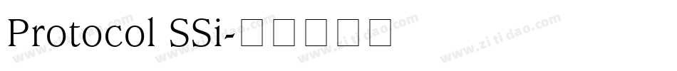 Protocol SSi字体转换